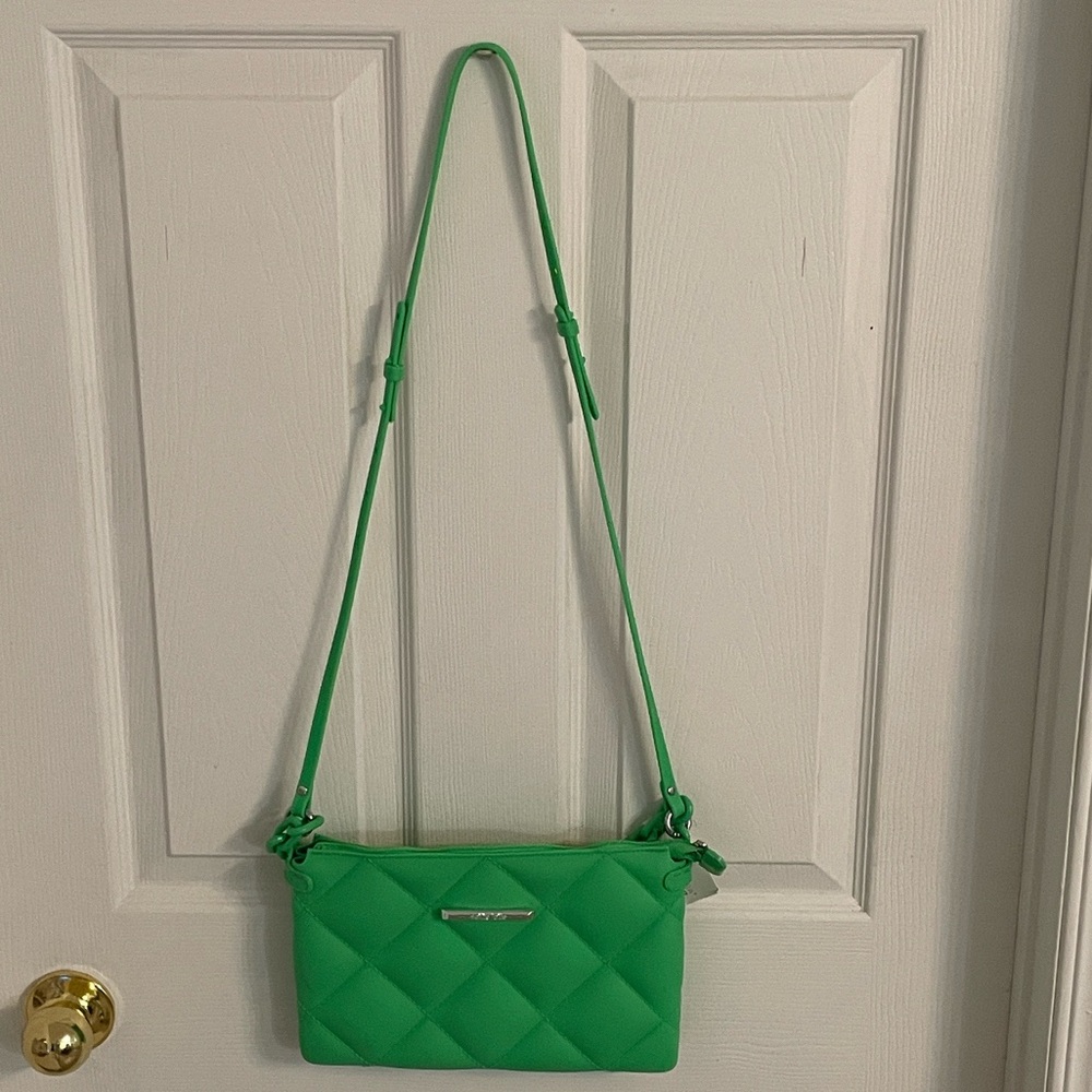 💚 PETITE JOLIE💚 Green Quilted Shoulder BAC - Picture 5 of 10
